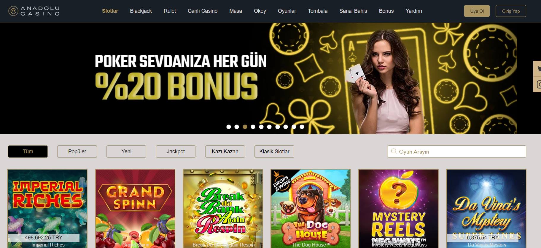 Anadolu Casino - Anadolucasino - Anadolu Casinoları Anadolu casino promosyon kodu